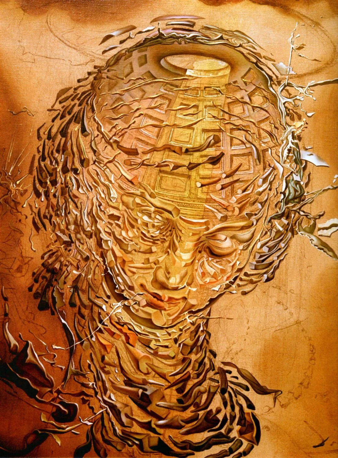 Raphaelesque Head Exploding Salvador Dali