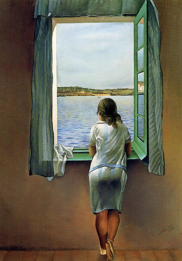 Salvador Dali Young Woman At A Window