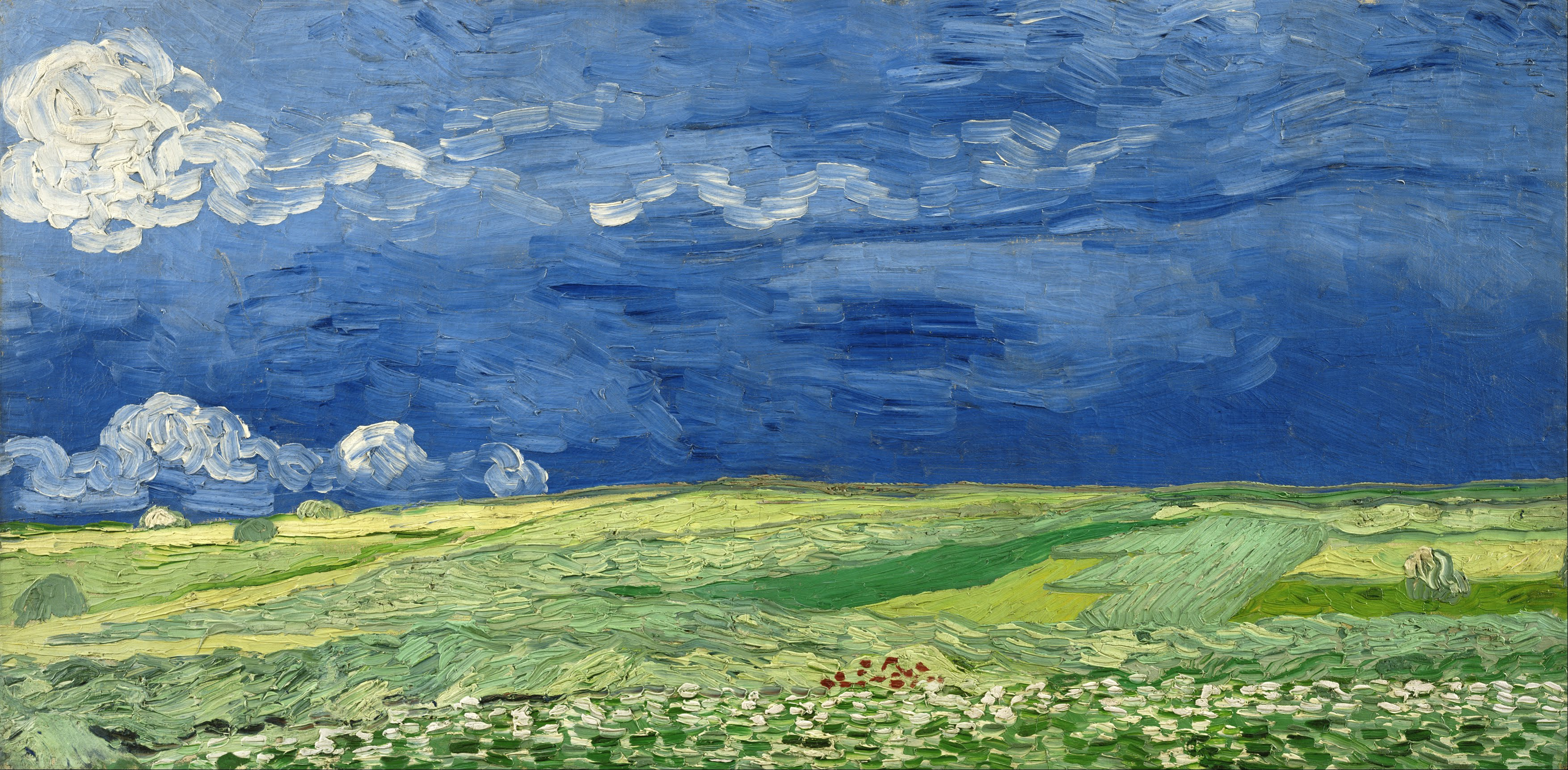 Vincent Van Gogh Wheatfield Under Thunderclouds